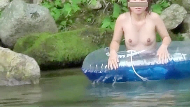 Hot Japanese Porn ~ Water Play, Drinking, & Peeing in Secret River