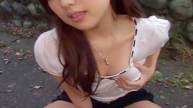 Jav Porn Video ~ Miyu Hoshino's Asian Doll Play with a Dildo by the Road