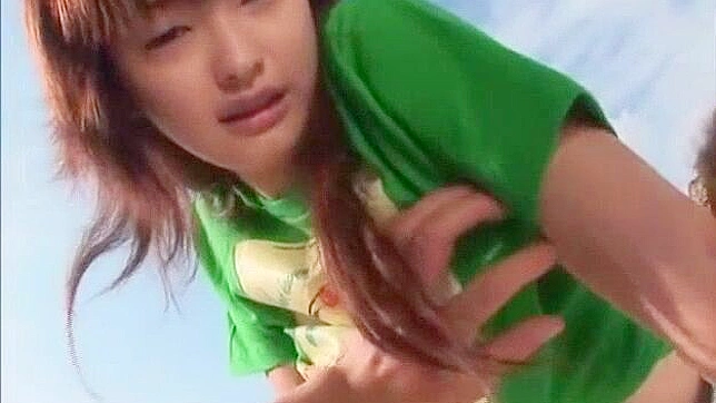 Japanese Slut Sae Takaoka in Exotic Fingering, Outdoor JAV Scene
