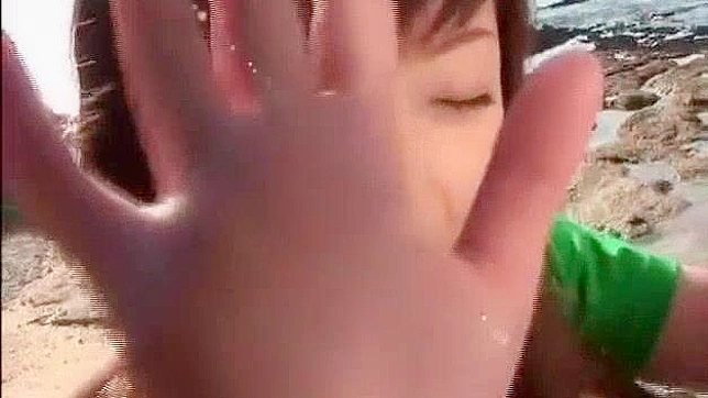 Japanese Slut Sae Takaoka in Exotic Fingering, Outdoor JAV Scene