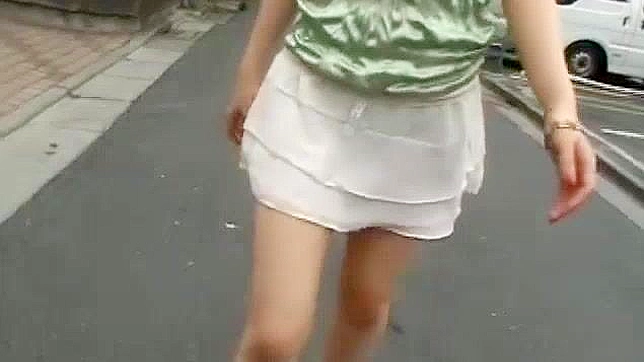 Japanese Whore in Fabulous Public Outdoor JAV Scene