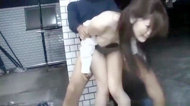 Japanese Beauty Gets Down and Dirty in Public