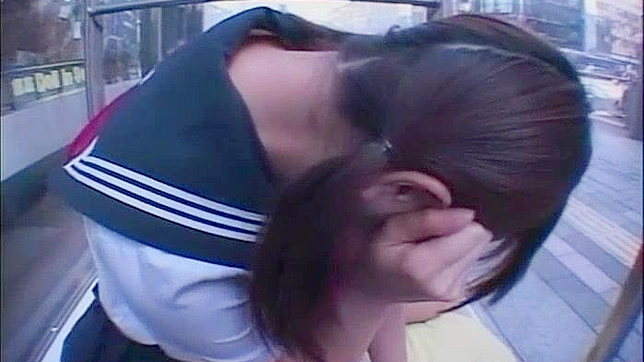 Exotic Japanese Girls with Small Tits in Couple JAV Scene