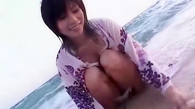 Japanese Model in Steamy Public JAV ~ Outdoor Fun at Its Best!