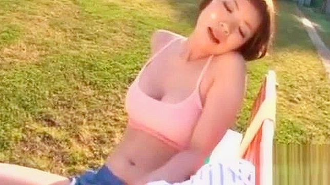 Jap MILF Gets Pounded in Public by Creamy White Cock