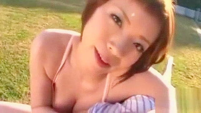 Jap MILF Gets Pounded in Public by Creamy White Cock