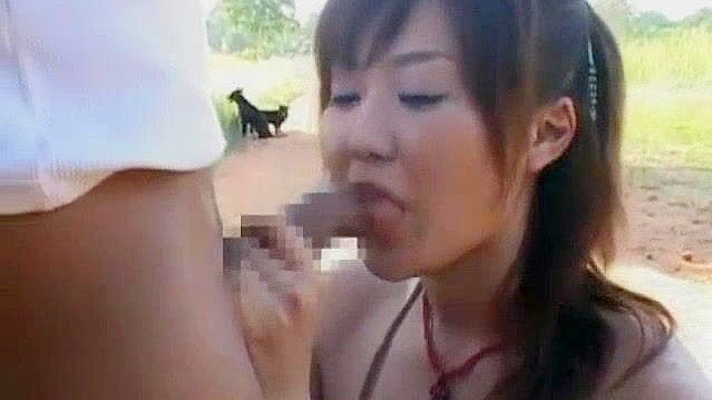 Japanese Pornstar Rino Kamiya's Horny Outdoor Public Scene in JAV