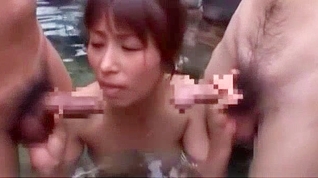 Japanese Model Akari Asahina in Amazing Outdoor Shower JAV Clip