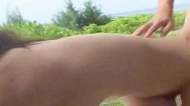 Hairy Japanese JAV Scene with Slutty Kaede Fujisaki in Hottest Outdoor Action