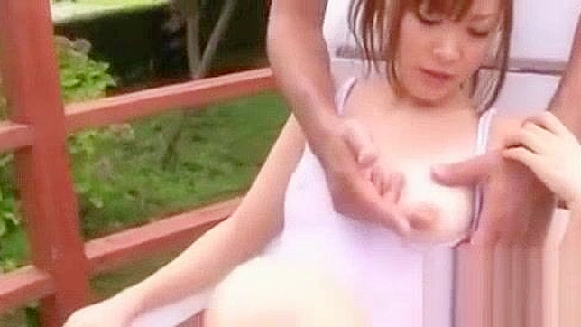 Jav Porn ~ Outdoor Sex Scene with Horny Floozy Getting Fingered and Drilled