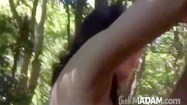 Japanese Nature Pornstar Gives Massive Cumshot while Heavy Moaning