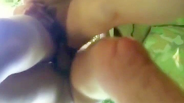 Japanese Nature Pornstar Gives Massive Cumshot while Heavy Moaning