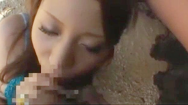 Jav Couples ~ Exotic Japanese Girl's Fabulous Blowjob in Couple JAV