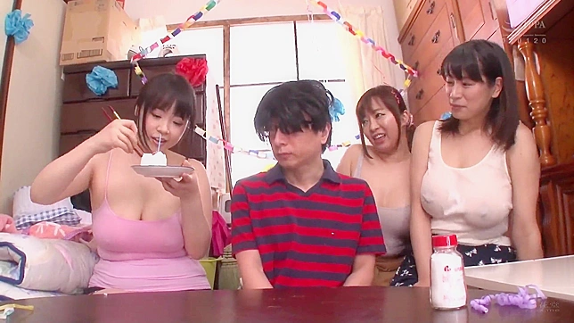 Japanese Threesome with Two Naughty College Girls and Their Lucky Roommate