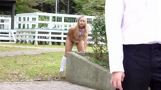 Slim Japanese Babe Exposes Herself To Strangers