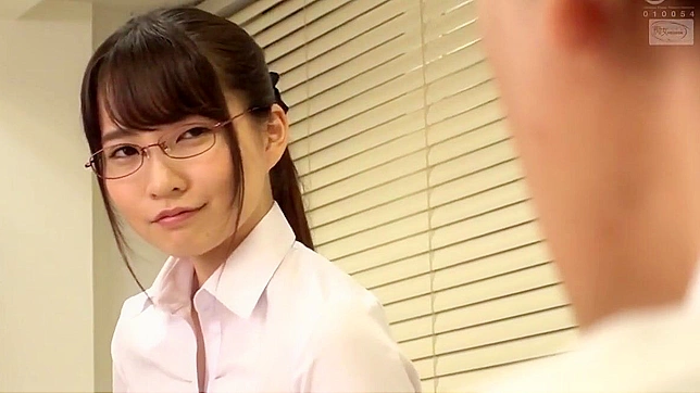 Japanese Cutie Gets Pounded on the Staircase by Slutty Coworker!