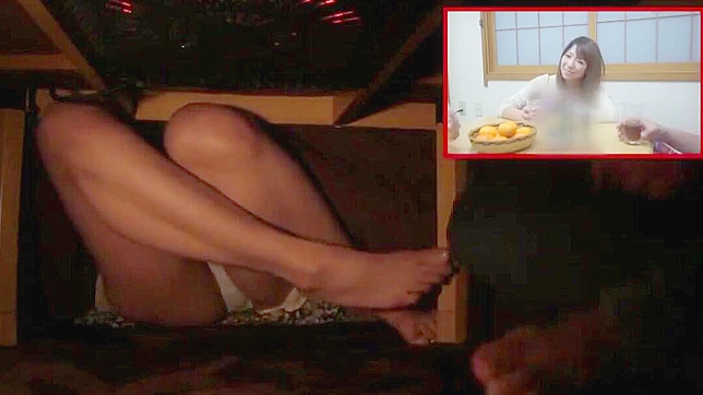 Japanese Cuckold Concept ~ Luscious Stepmom Enjoys Kotatsu Cunnilingus