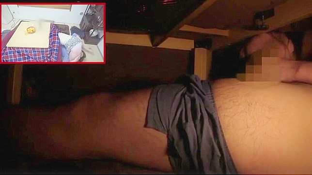 Japanese Cuckold Concept ~ Luscious Stepmom Enjoys Kotatsu Cunnilingus