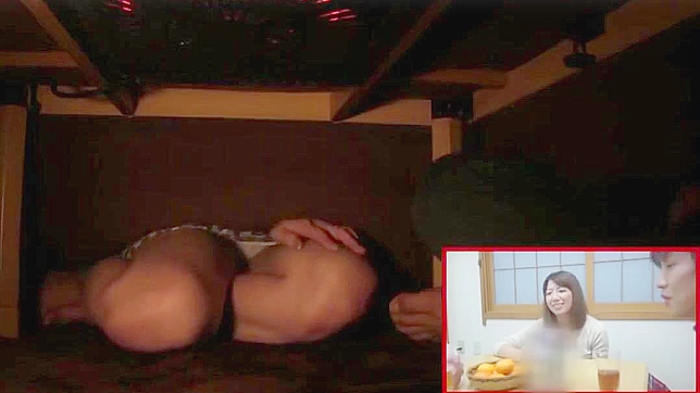 Japanese Cuckold Concept ~ Luscious Stepmom Enjoys Kotatsu Cunnilingus