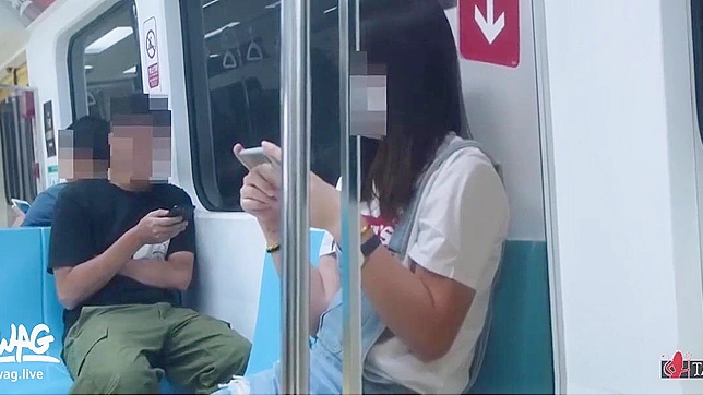 Sizzling ~ Ladylena's Steamy Sex Romp with Her Boyfriend in the MRT - You Won't Believe What Happens Next!