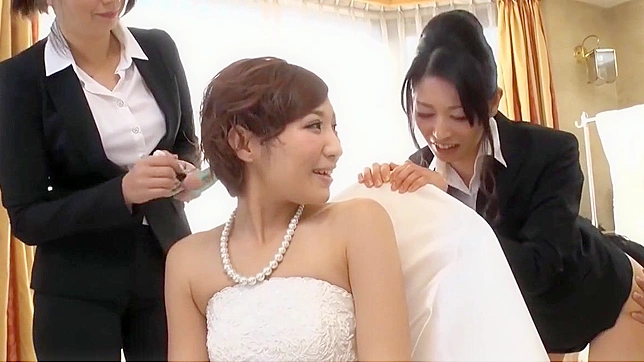 Experience the Alluring Japanese Bride-to-be Taking Her Hot Bridesmaid in a Sensual Wedding Ceremony!