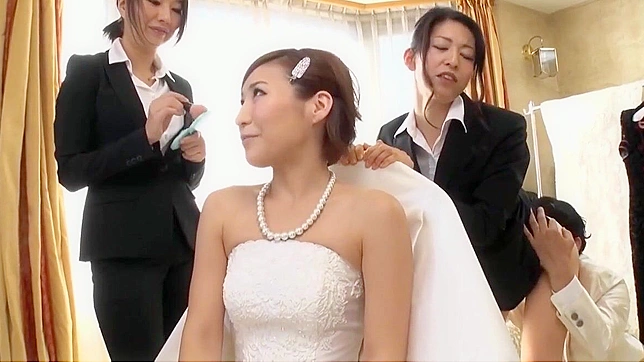 Experience the Alluring Japanese Bride-to-be Taking Her Hot Bridesmaid in a Sensual Wedding Ceremony!