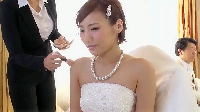 Experience the Alluring Japanese Bride-to-be Taking Her Hot Bridesmaid in a Sensual Wedding Ceremony!