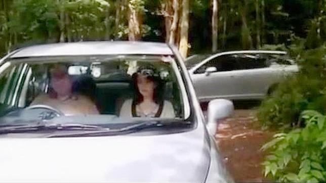 Japanese Car Cuckold ~ Watch an Awe-Stricken Husband Witness his Wife's Wild Ride with a Stranger!