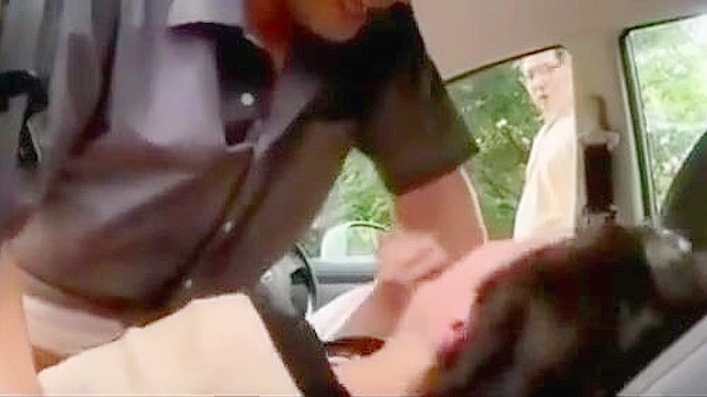 Japanese Car Cuckold ~ Watch an Awe-Stricken Husband Witness his Wife's Wild Ride with a Stranger!