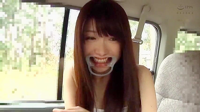 Japanese Schoolgirl Seduces with Footjob on Massive Dildo