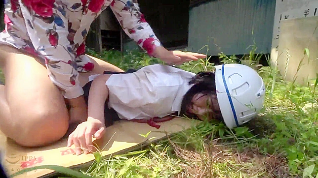 Humiliating Slave Treatment - Japanese Runa Sezaki Tied Up and Wet for a Wild Ride