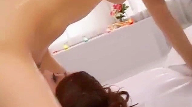 Caught in the Act ~ Two Luscious Japanese Beauties in Steamy Bathroom Fun