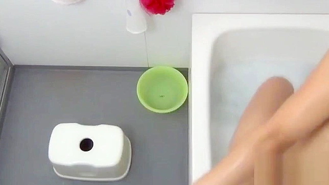 Watch This Asian Goddess Take a Sensual Bath While Masturbating!