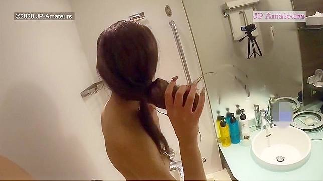 Behold the Stunning Beauty of Tokyo's Slim, Young Model in the Shower Room