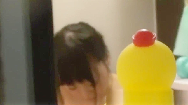 Caught on Camera ~ Sultry JAV Actress Gets Wet and Wild in the Shower