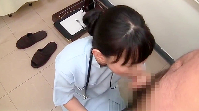 Naughty MILF Nurse Gives Mind-Blowing BJ During Physical Exam