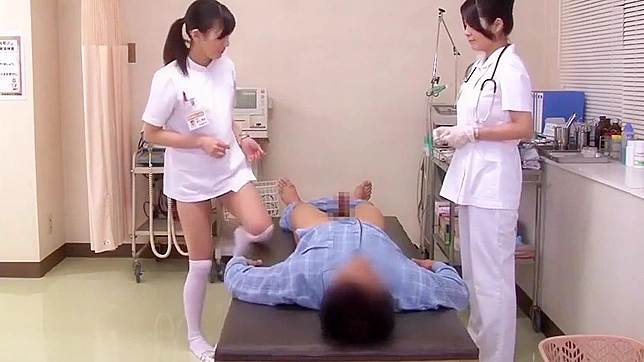 Japanese Nurses Expose their Luscious Figures while Tending to Patients!