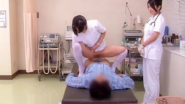 Japanese Nurses Expose their Luscious Figures while Tending to Patients!