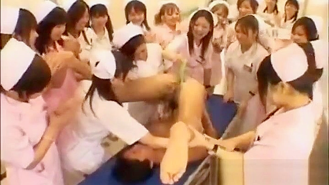 JAV Collaboration ~ 5 Naughty Nurses in a Wild Gangbang!