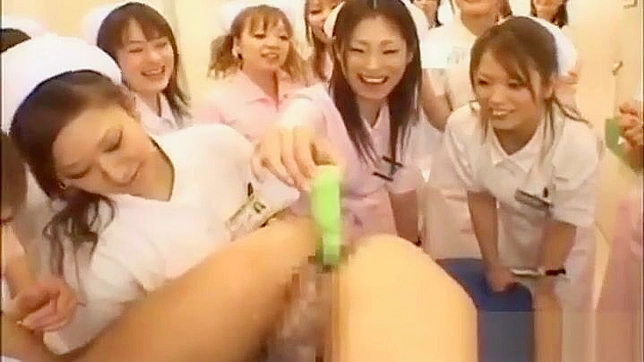 JAV Collaboration ~ 5 Naughty Nurses in a Wild Gangbang!