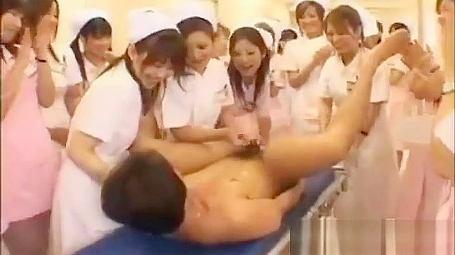 JAV Collaboration ~ 5 Naughty Nurses in a Wild Gangbang!