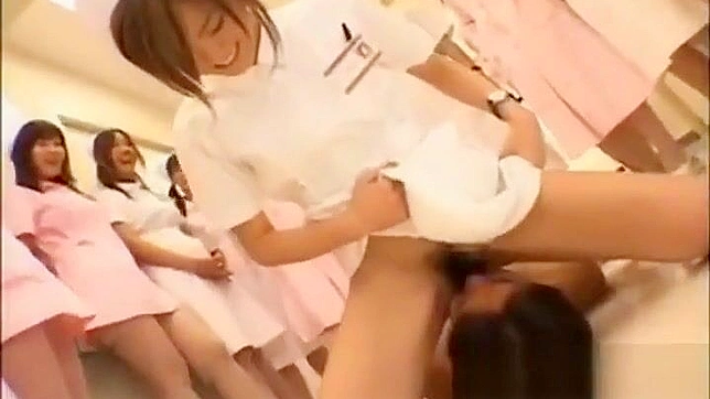 JAV Collaboration ~ 5 Naughty Nurses in a Wild Gangbang!