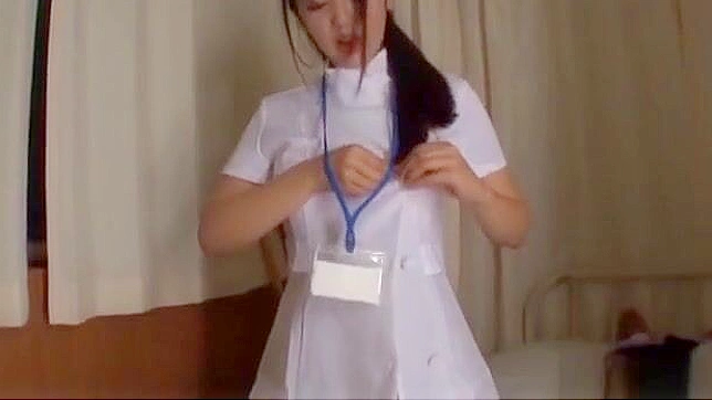 Japanese Nurse teen musician knows how to play some hard instruments