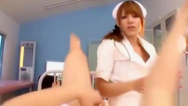 Japanese Enchantress Gets Her Luscious Tits Licked by a Sexy Nurse