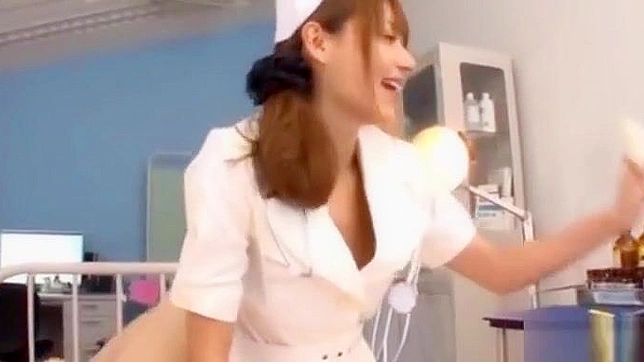 Japanese Enchantress Gets Her Luscious Tits Licked by a Sexy Nurse