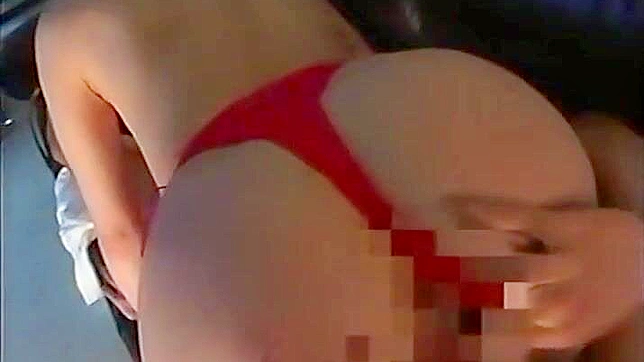 Japanese AV Superstar in Red Lingerie Gets Nailed!