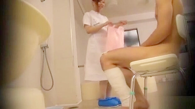 Japanese JAV Nurse Fetish ~ Sensual Touchy Tongue Action with Patient