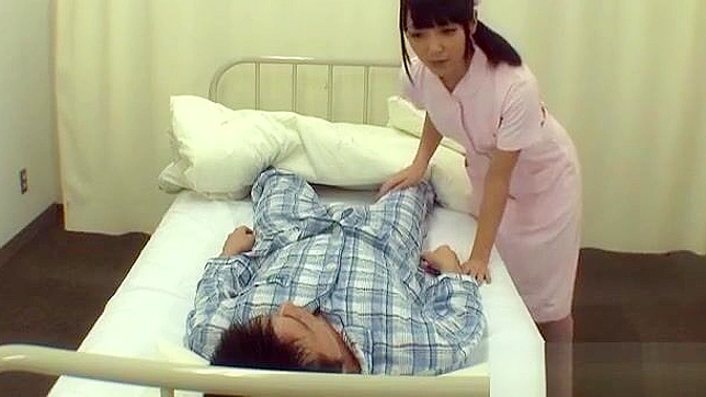 JAV Nurse Fetish ~ Threesome with Huge Cocks