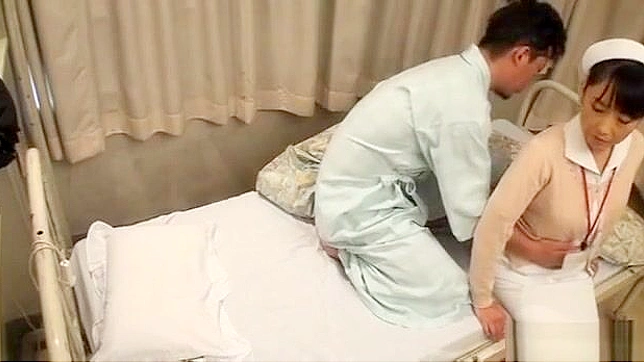 JAV Beauty ~ Alluring Nurse Gives Steamy Blowjob to Lucky Guy