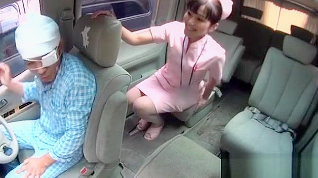 JAV Nurse Gets Naughty in the Car ~ Exclusive Cam Footage Reveals All!